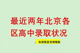 北京近年各区高中分数线及排名#金榜题名 #中考 #2024届中考生