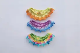 贝壳花样宠物项圈钩织教程18/100毛线编织宠物项圈#钩针教程