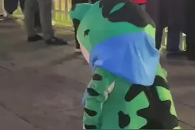 盘点那些憨憨的赖克宝#网红青蛙人偶