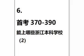 浙江首考370-390能上哪些浙江本科学校呢？#浙江首考视频封面