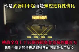 赛季初工作台居然开出一把极品四词条金色妹控#和平精英地铁逃生