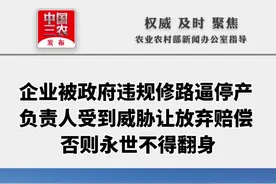 内蒙古阿鲁科尔沁旗：被“一条路”断送的民营企业（三） 企业被政府违规修路逼停产 负责人受到威胁让放弃赔偿 否则永世不得翻身视频封面