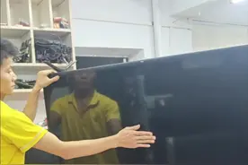 接收一台用户家中55寸TCL电视机，出现了黑机开屏#液晶电视维修 #原创视频 #家电维修