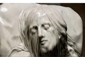 《蒙纱的基督》 如此柔软薄纱，尽然是用坚硬的大理石雕刻#艺术 #雕塑 #欧洲雕塑 #画画 #美术鉴赏