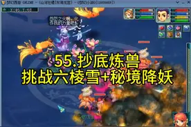 55.抄底炼兽珍经 抄底炼兽珍经，四龙宫挑战六棱雪+秘境降妖