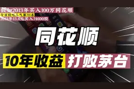 假如2013年买入100万同花顺，10年收益打败茅台#同花顺 #股票视频封面