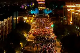 中国·浦口大型无人机表演，现场真的太震撼了！#无人机灯光秀 #航拍视频封面