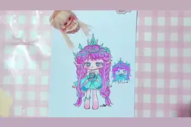 蛋仔派对极光女神典伊的两种画法#蛋仔派对 #极光女神典伊