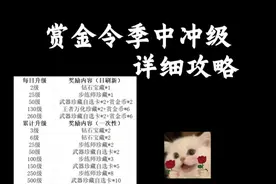 赏金令季中冲级详细攻略~ #CF手游 #CF手游百闻封神录视频封面