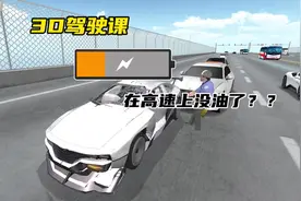 #233乐园 #3D驾驶课 #模拟游戏 怎么在高速上没油了