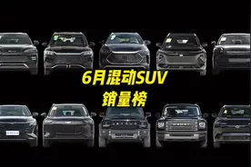 6月份混动SUV销量榜，里面有你贡献的一辆吗？#新能源汽车 #混动视频封面