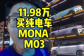 小鹏掀桌子了，11.98万买纯电车 小鹏MONA M03掀桌子了，起售价11视频封面