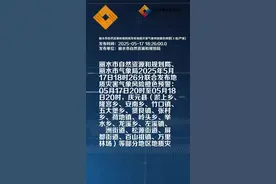 丽水市自然资源和规划局发布地质灾害气象风险橙色预警[Ⅱ级/严重]视频封面