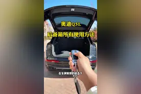 奥迪Q5L后备箱所有使用方法一个视频讲全，多种开启方式，高度调节，应急逃生#奥迪q5l #用车知识