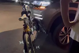 这自行车🐮哇，以为人撞伤了，结果把对方的车撞坏了#比亚迪   #长沙同城 #散步随拍视频封面