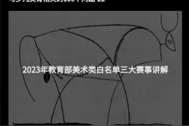 2023-2025年教育部美术类三大赛事解读#少儿美术教育  #画画视频封面