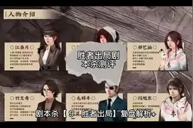 胜者出局剧本杀复盘沉浸式剧本杀店剧本杀恐怖本剧本杀怎么玩儿…