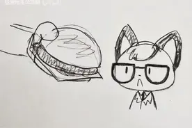 小猫猫，你可以吃芝士汉堡#小黄脸动画