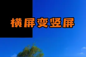 横屏怎么变竖屏 10秒钟教会你，学不会再看一遍。#手机摄影#横屏变竖屏 #天辰短视频