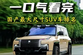 #dou是好车 一口气看完国产最大尺寸SUV车排名，第一名你绝对没开过？#国产suv推荐 #豪华SUV #懂车帝