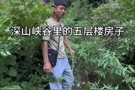 贵州深山峡谷处，崖缝发现5层房屋，没有公路怎么弄上去的，为何花如此代价在大山里？真不可思议#旅行大玩家 #贵州 #遵义视频封面