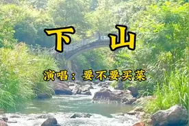 《下山》演唱：要不要买菜#音乐分享 #好音乐 #下山原唱完整版