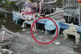 北海最大的废弃游乐园，好玩的设备应有尽有，不知道为什么荒废了，太可惜了，远远看去还有点恐怖，这里发生了什么？#旅行 #废弃建筑 #探秘