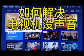 电视机没声音的解决方法，你学会了吗？#电视机 #租电视机#租电脑视频封面