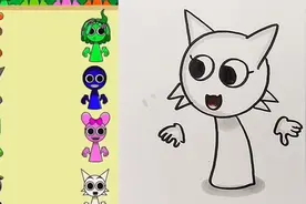 终于配对成功了 #节奏盒子#简笔画