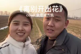 眼泪轻轻地擦 别管那多嘴乌鸦#情侣 #翻唱 #离别开出花