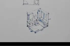 怎样将平面图转换为立体图？#手绘 #教程 #室内手绘