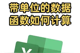 带单位的数据函数如何计算求和❗️ #Excel #office办公技巧  #办公技巧 #WPS #干货分享