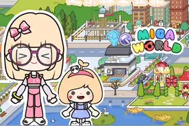 带妹妹去水上乐园啦#米加小镇日常vlog #米加小镇世界 #原创视频