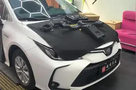 丰田卡罗拉升级后排出风口，前后八雷达#丰田卡罗拉