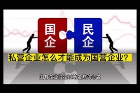 私营企业怎么才能成为国营企业？视频封面