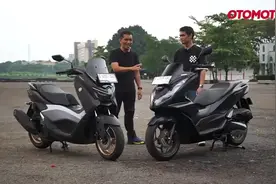 雅马哈Nmax Turbo和本田Pcx160速度比拼/新款Nmax155胜出#nmax155