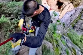 三勇士岩降贯通南太行新线路，巨蟒之吻~晋水豫潭~西沟～蛇谷～西麻池～一斗水#旅行推荐官 #户外#岩降#极限运动