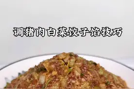 调饺子馅不要先放盐和料酒，教你饺子馆秘诀，鲜嫩多汁不腥不柴 #饺子馅 #美食教程 #包饺子 #猪肉馅 #纯手工制作美食