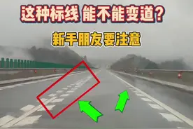 走高速这种标线能不能变道？新手朋友要明白 #驾驶技巧 #每天一个用车知识