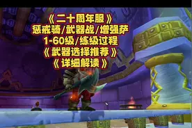 二十周年纪念服 惩戒骑/武器战/增强萨 1-60级/练级过程