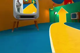 #quest3 原版VR游戏#我是猫 电视机是可以播放的！温馨提示：国内