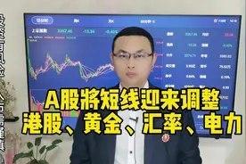 A股短线迎来调整，黄金未来有可能一夜之间暴涨 #财经视频封面