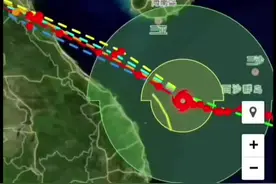 9月28日早上5时台风信息，今年第20号台风博罗依风力12级，预计29号凌晨在越南中北部沿海登陆(资讯取自网络，仅供参考)#台风#台风路径#抖音创作者大会 #注意防范 #气象预警#自然灾害 #极端天气
