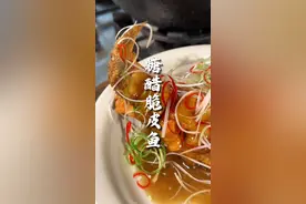 今天给老婆和孩子，做了一道糖醋脆皮鱼，鱼皮脆脆的酸酸甜甜好开胃#省饭课代表 #糖醋脆皮鱼 #糖醋鱼