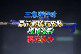 《三角洲行动》最稀有的皮肤棱镜攻势终于是让我开出来了