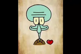 章鱼哥简笔画教程图案#简笔画 #儿童简笔画 #零基础学画画