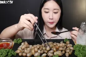 声控吃播onhwa小姐姐来啦！今日食谱#泥螺 #搬运工视频封面