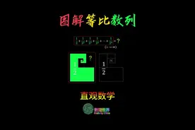 直观数学-几何级数收敛 #数学思维 #数形结合 #会动的数学 #数学之美 #涨知识视频封面