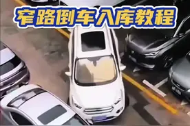 窄路倒车入库 窄路倒车入库教程，1贴近，2打斜，3贴近要入库的一侧，4平移，做到以下几点就能轻松入库#新手上路 #倒车入库技巧 #内容启发搜索 #倒车入库 #长春计时陪练程先生