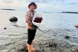 #赶海 时隔几个月没有探索的赶海圣地，礁石洞里面的面包蟹又大又多，抓到手软特别过瘾又解压#我的赶海生活 #真实户外